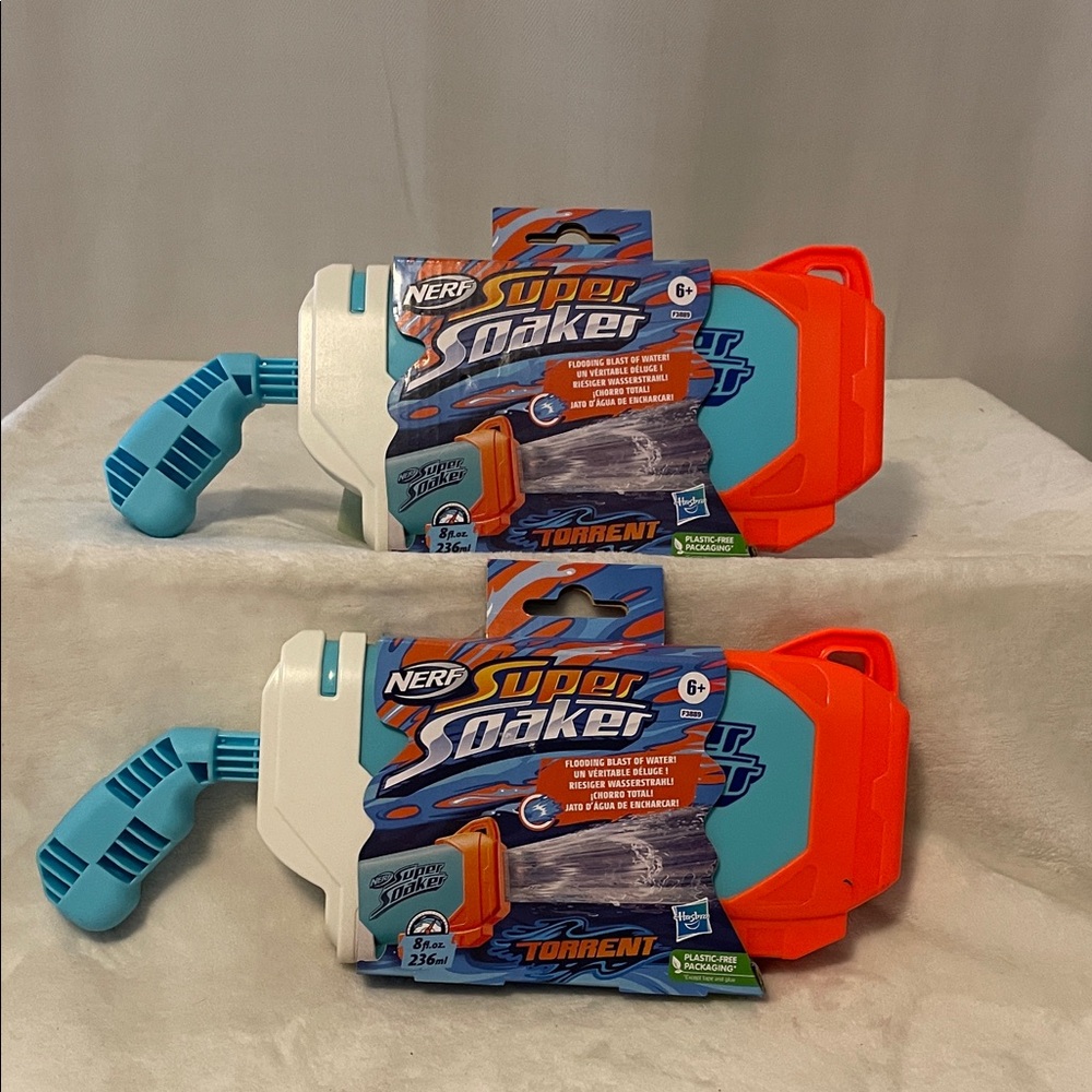 Nerf Super Soaker Torrent with Blue and Orange 2 pack.